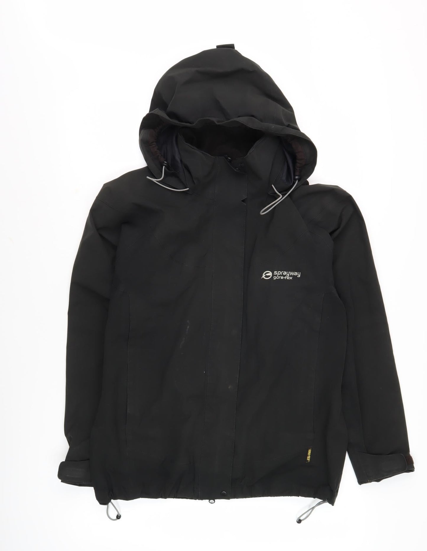 Womens UK Size 12 Sprayway Black Rain Coat