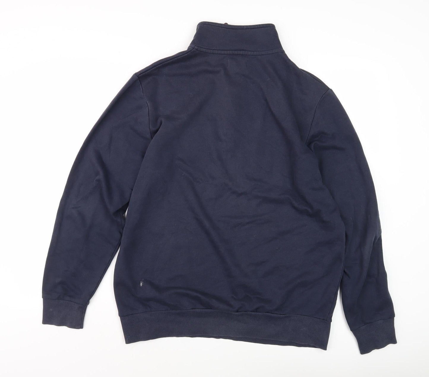 Mens UK Size M Mountain Warehouse Blue 1/4 Zip Sweatshirt