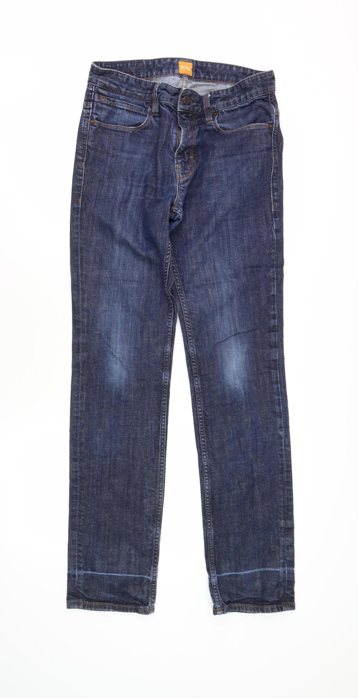 Hugo Boss Men's Straight Blue Jeans, Size 30/34