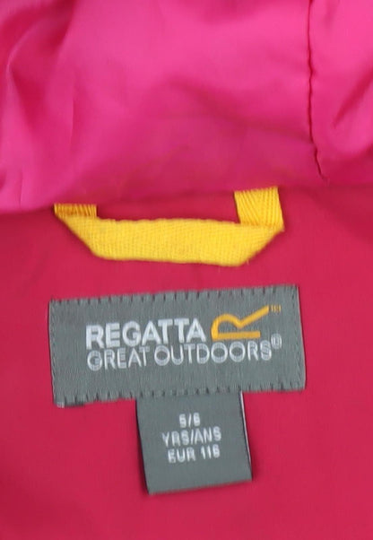 Regatta Girls Pink Waterproof Rain Coat 11 Years