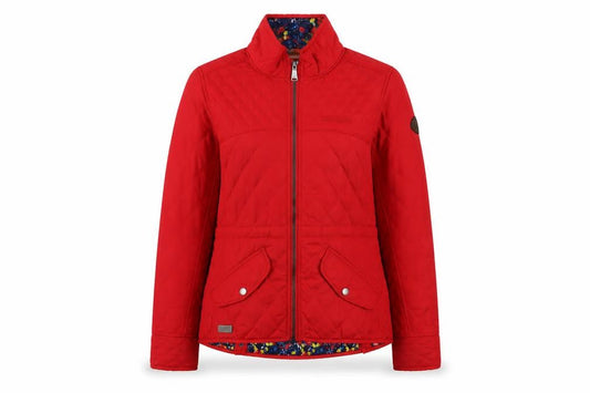 Womens UK Size 10 Regatta Red Quilted Coat