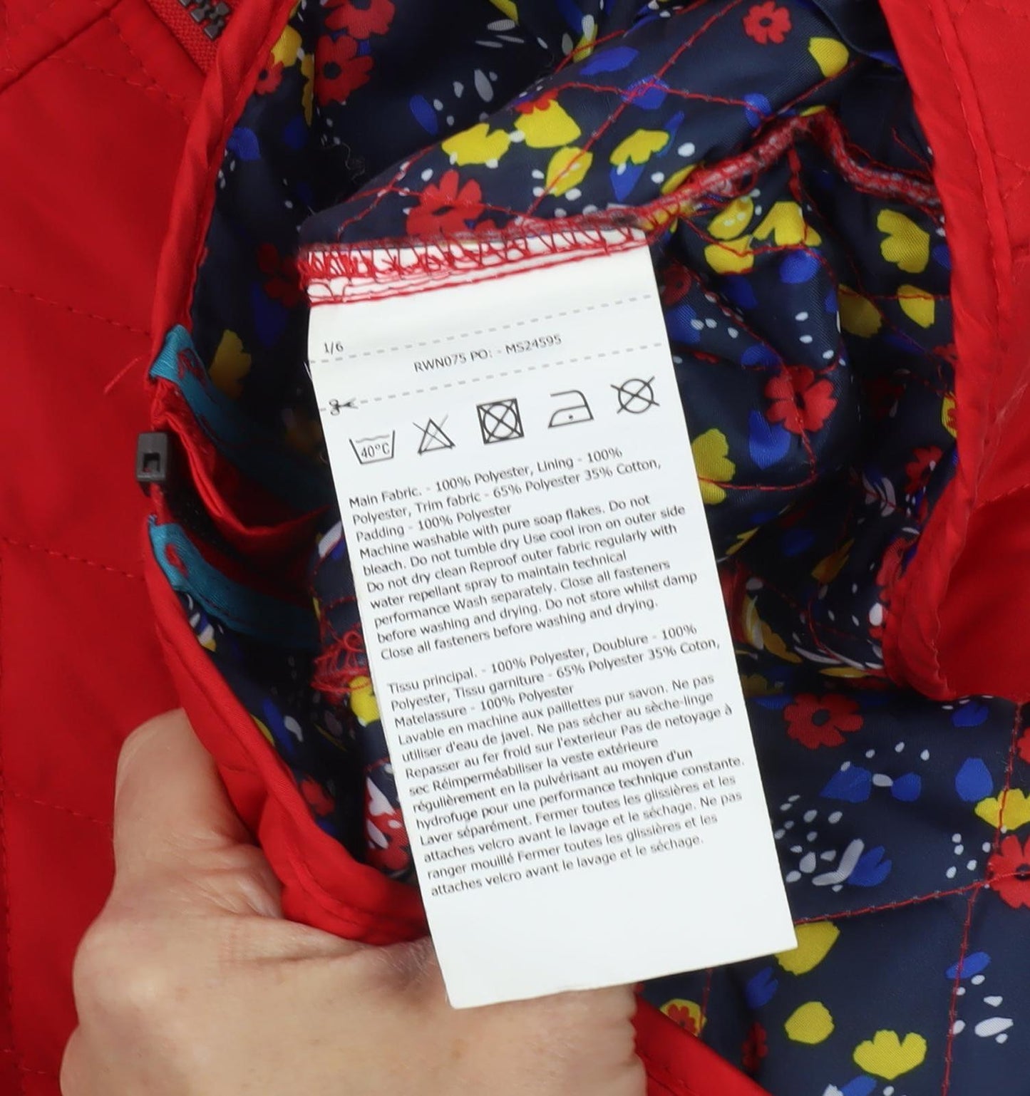 Womens UK Size 10 Regatta Red Quilted Coat