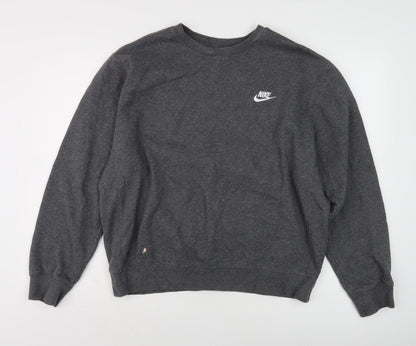 Mens UK Size M Nike Grey Pullover Sweatshirt