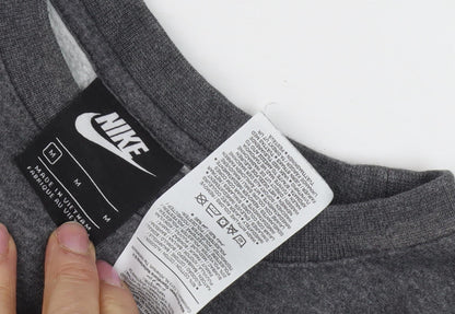 Mens UK Size M Nike Grey Pullover Sweatshirt