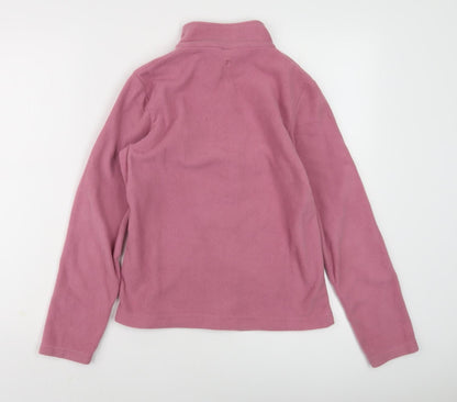 Mountain Warehouse Girls Pink Fleece Full Zip Hoodie 12 Years