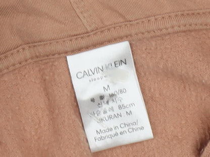 Womens UK Size M Calvin Klein Brown Full Zip Hoodie