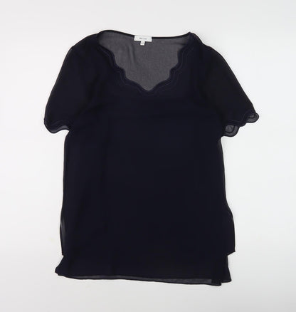 Womens UK Size 6 Reiss Black  Blouse