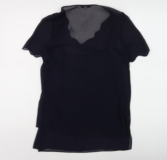 Womens UK Size 6 Reiss Black  Blouse