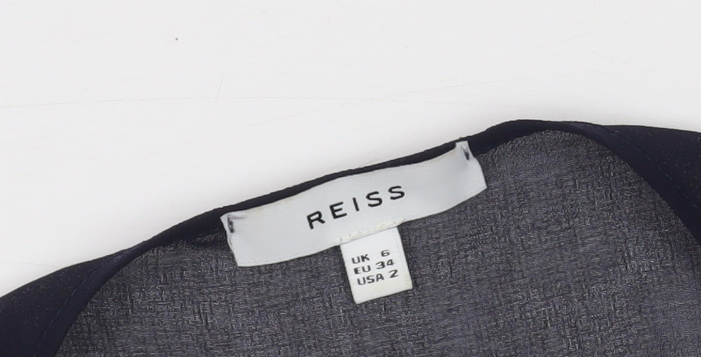 Womens UK Size 6 Reiss Black  Blouse