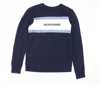 Jack & Jones Boys Blue Pullover Sweatshirt 11-12 Years