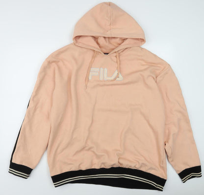 Fila Unisex Pink 3XL Pullover Hoodie Logo