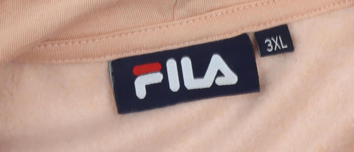 Fila Unisex Pink 3XL Pullover Hoodie Logo