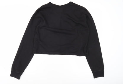 Champion Unisex Black Pullover Sweatshirt L