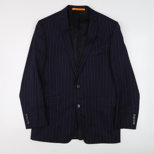 Mens UK Size 40 Ben Sherman Regular Blue Suit Jacket