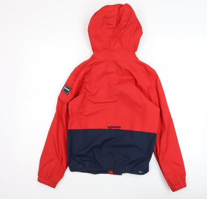 Regatta Boys Red Blue Windbreaker Jacket Hooded 14 Years