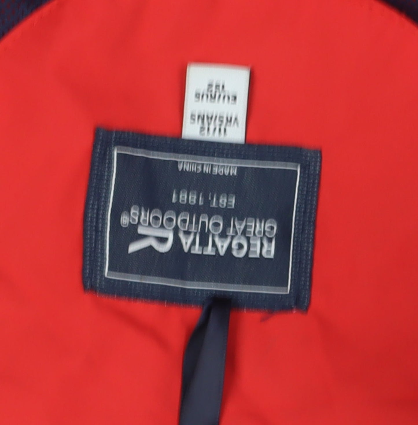 Regatta Boys Red Blue Windbreaker Jacket Hooded 14 Years