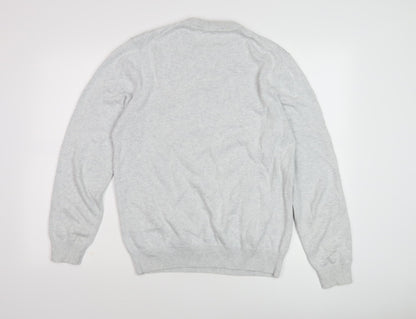 Crew Clothing Men's Grey Wool Pullover Jumper S
