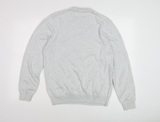 Crew Clothing Men's Grey Wool Pullover Jumper S