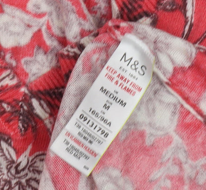 Womens UK Size M Marks and Spencer Red Pullover Jumper