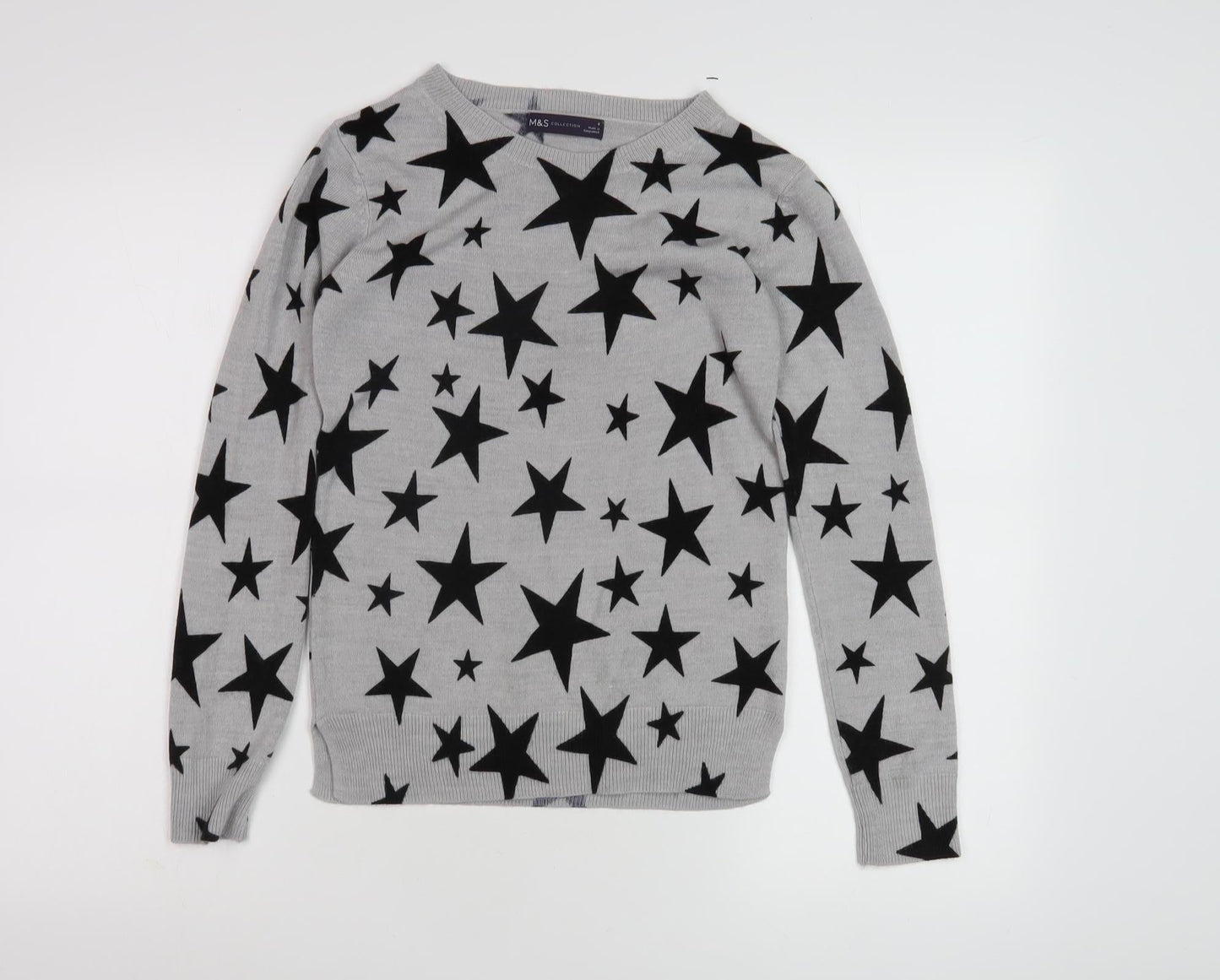 Womens UK Size 6 Marks and Spencer Grey  Jumper