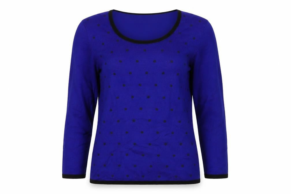 Womens UK Size S Precis Blue Pullover Jumper
