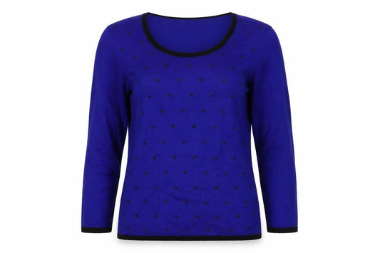 Womens UK Size S Precis Blue Pullover Jumper
