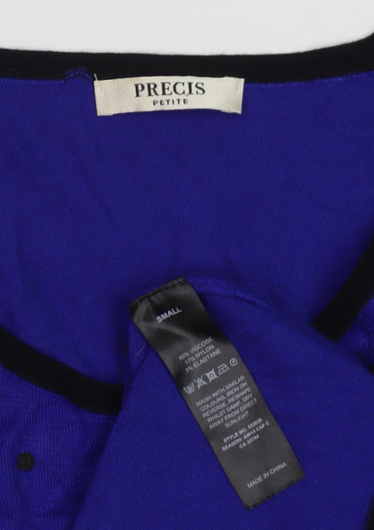 Womens UK Size S Precis Blue Pullover Jumper