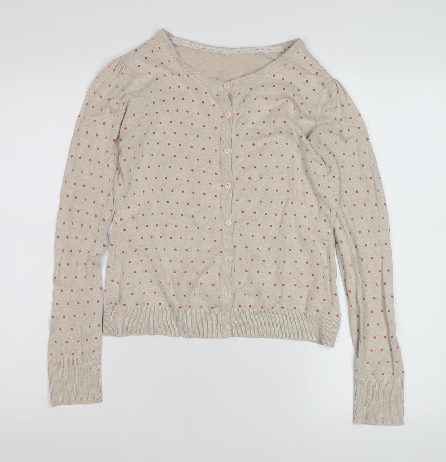 Womens UK Size 14 Dunnes Stores Beige Cardigan Jumper