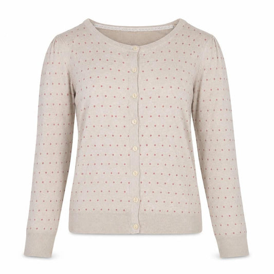 Womens UK Size 14 Dunnes Stores Beige Cardigan Jumper