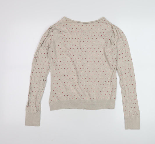 Womens UK Size 14 Dunnes Stores Beige Cardigan Jumper
