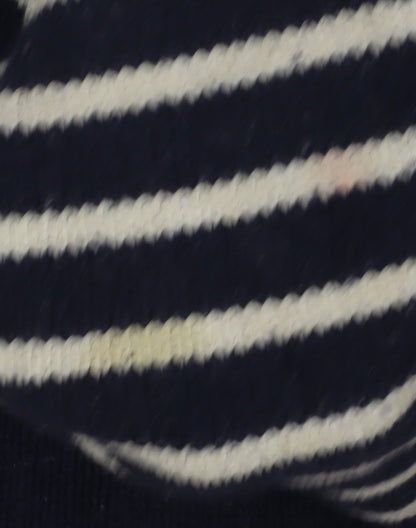 Fat Face Men's Black Wool Pullover Jumper Size L