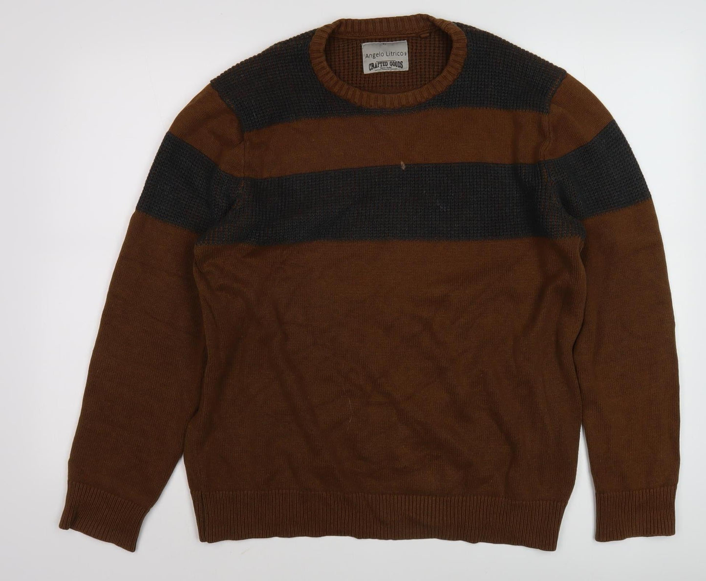 Angelo Litrico Men's Brown XL Pullover Jumper