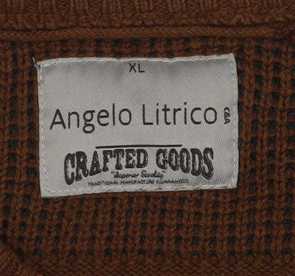 Angelo Litrico Men's Brown XL Pullover Jumper