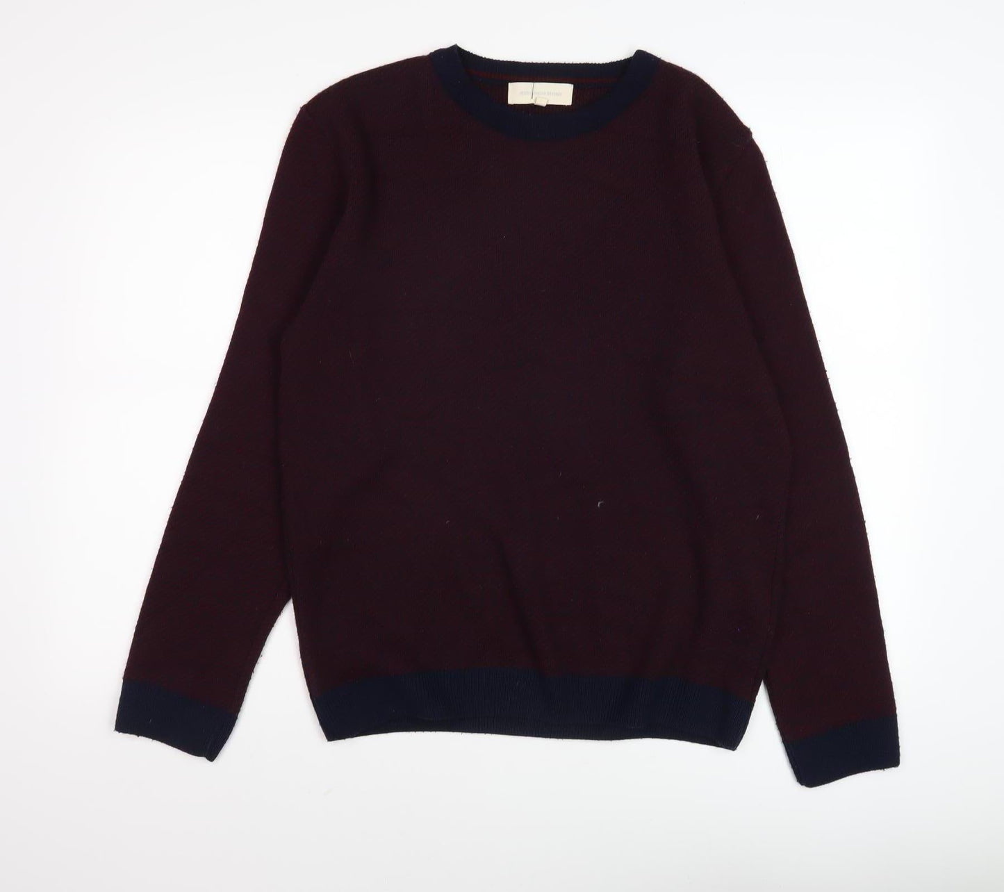 Frederik Anderson Hopenhagen Men's Red Pullover Jumper, Size M, Crew Neck