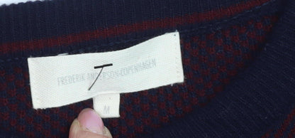 Frederik Anderson Hopenhagen Men's Red Pullover Jumper, Size M, Crew Neck
