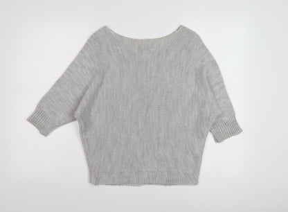 Womens UK Size S/M Amanti Grey Pullover Jumper