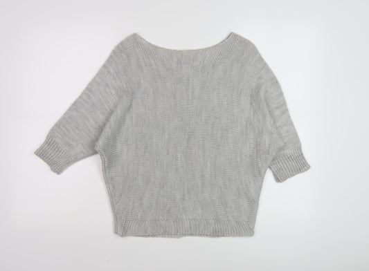 Womens UK Size S/M Amanti Grey Pullover Jumper