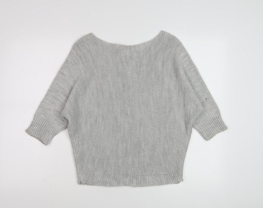Womens UK Size S/M Amanti Grey Pullover Jumper