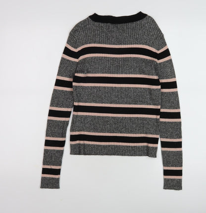 Womens UK Size M H&M Multicoloured Pullover Jumper