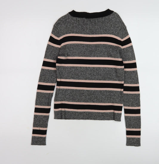Womens UK Size M H&M Multicoloured Pullover Jumper