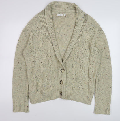 Womens UK Size 12 New Look Green Cardigan Jumper