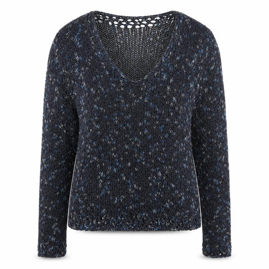 Womens UK Size L Made in Italy Blue Pullover Jumper