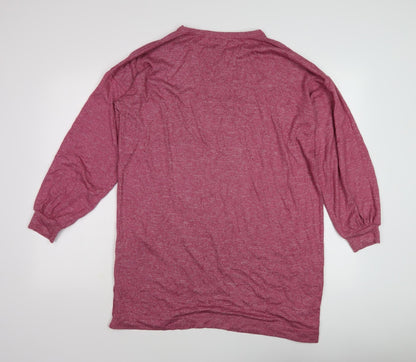 Womens UK Size L Capsule Pink Pullover Jumper
