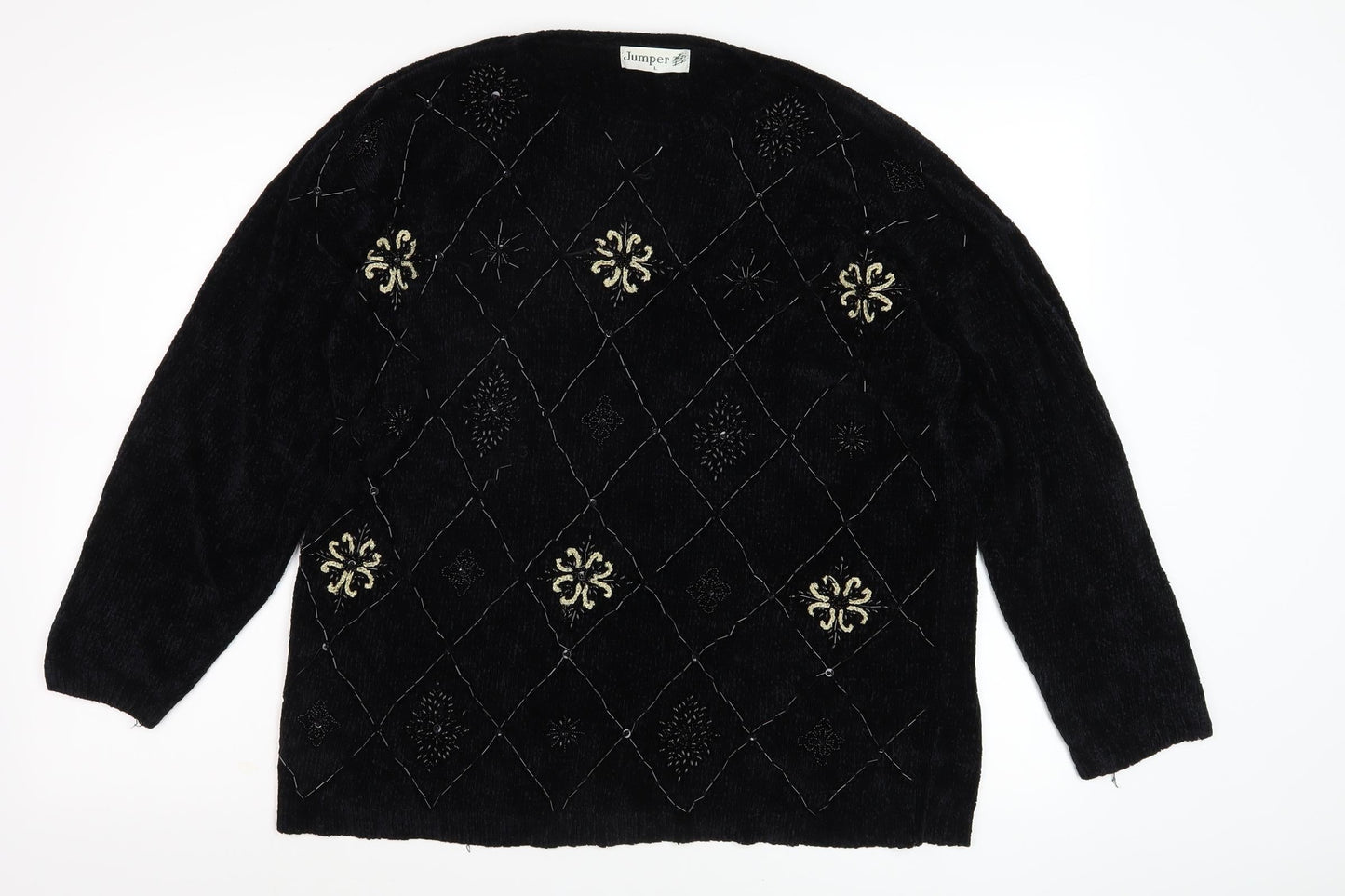 Womens UK Size L Jumper Black  Jumper