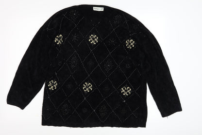 Womens UK Size L Jumper Black  Jumper