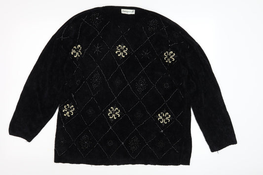 Womens UK Size L Jumper Black  Jumper