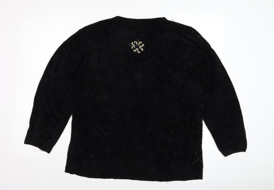 Womens UK Size L Jumper Black  Jumper