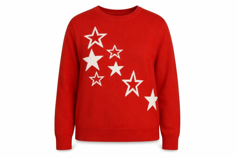 Womens UK Size 10 Marks and Spencer Red Pullover Jumper