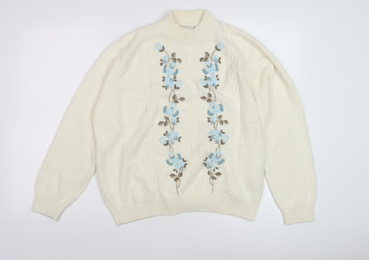 Womens UK Size 22-24 Berketex Ivory Pullover Jumper