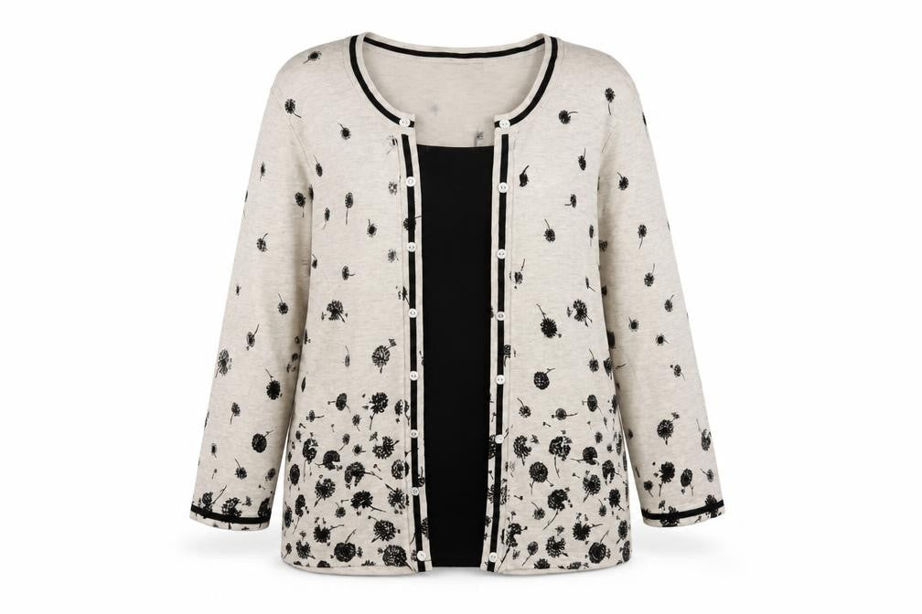 Womens UK Size 16 M&Co Beige Cardigan Jumper